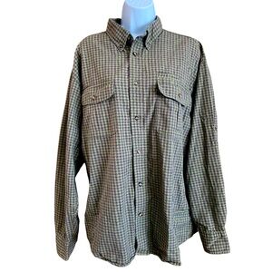 Cabela’s Long Sleeve Button Down Flannel Shirt Men’s Size Large